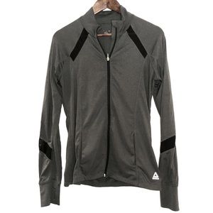 Reebok Activewear Fitted Track Jacket Mesh Grey M